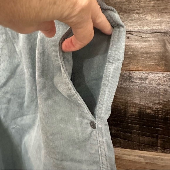 Vuori Optimist Cotton Shorts Corduroy Stormy Green Men's Medium Elastic Waist - Picture 2 of 7